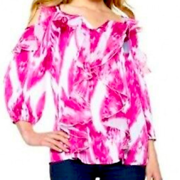 Hot in Hollywood Tops - Hot in Hollywood | Women's cold shoulder ruffle top tunic
